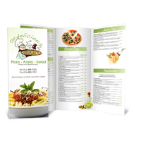 Full color resturant menu
