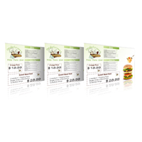 Full color resturant menu
