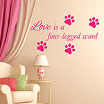 Wall decal lettering 